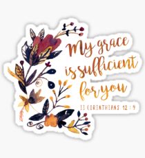 Pegatina II Corintios 12: 9