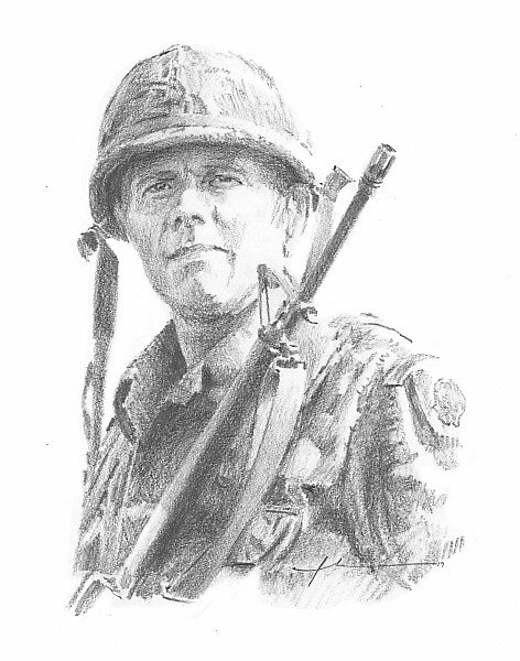 "vietnam war soldier drawing" by mike theuer | Redbubble