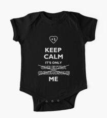 Keep Calm It's Only (One Extra Chromosome) Me. For Down Syndrome awareness One Piece - Short Sleeve