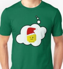 Santa Minifig Head by Bubble-Tees.com Unisex T-Shirt
