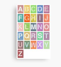 Alphabet Metal Print