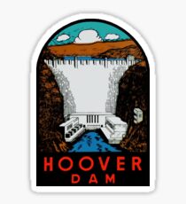 Hoover Dam Vintage Travel Decal Sticker