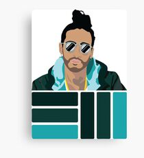Russ Flat Cartoon Canvas Print