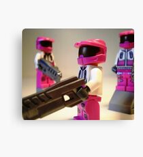 Halo Wars Pink Spartan Soldier, Custom Minifigure Canvas Print