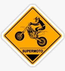 Pegatina Supermoto Racing Road Sign