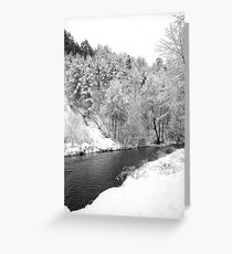 Winter landscape Greeting Card