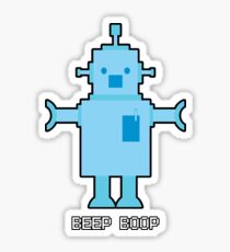 Beep Boop Robot Sticker
