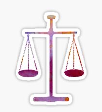 Scales of justice Sticker