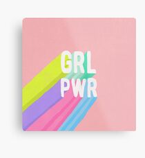 GRL PWR x Rosa Metalldruck