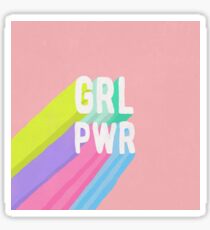 Pegatina GRL PWR x rosa