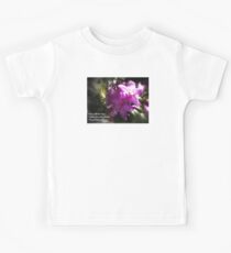 rhododendron with haiku Kids Tee