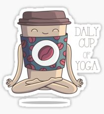 Daily Cup of Yoga Sticker