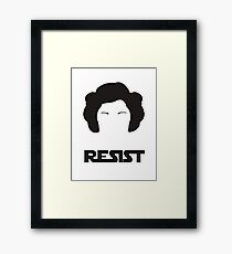Princess Leia - Resist Framed Print