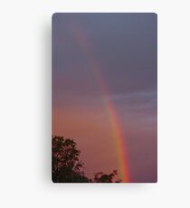 Rubyvale Rainbow sunset Canvas Print
