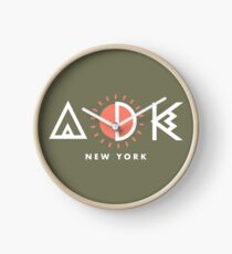 Reloj Adirondacks New York Diseño geométrico