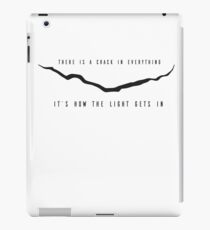 Dr. Who - Leonard Cohen Crack iPad Case/Skin