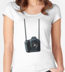 Camera shirt - for Canon users Women's Fitted Scoop T-Shirt