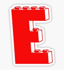 THE LETTER E, Customize My Minifig Sticker