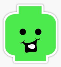 Cheeky Minifig Head Sticker