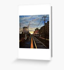 Boston- Green line E Train Museum Stop Greeting Card