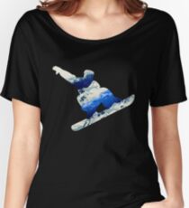 Snowboarding TEE snow mountains TEE Women's Relaxed Fit T-Shirt