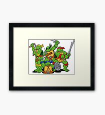 Turtle Ninja Framed Print