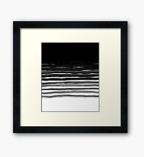 black brush Framed Print