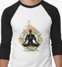 Yoga : Mind Body and Soul KUNDALINI Men's Baseball ¾ T-Shirt