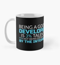 Being a Good Developer is 3% Talent - Information Technology, IT Worker, Programmer, Web Developer Gift for Men, Women Mug