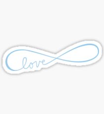 Pegatina Infinity Love Light Blue