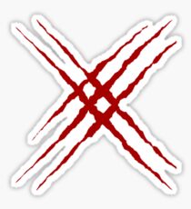 X-10 & X-23 Claw Rip Sticker
