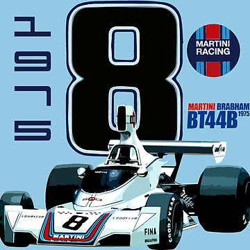 Martini Brabham BT44B 1975 Sticker for Sale by FromThe8Tees