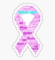 Pancreatic Cancer Awareness Ribbon Black Coffee Mug Sticker