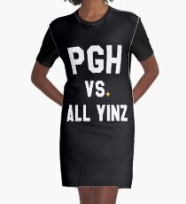 Pittsburgh VS. All Yinz Graphic T-Shirt Dress