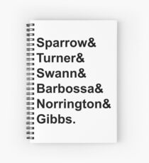 Cuaderno de espiral Película: Piratas del Caribe (y Estilo)