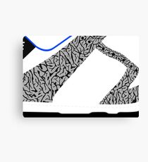 Made in China SB x Superme White/Cement - Pop Art, Sneaker Art, Minimal Canvas Print