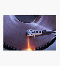 spinning vinyl Photographic Print