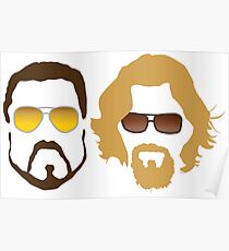 The Dude and Walter Poster