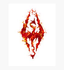 Fus ro dah - Fire Photographic Print