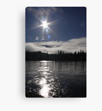 Yukon River Sunrise Canvas Print