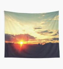 October Sunset Wall Tapestry