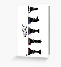 Human Chess Greeting Card