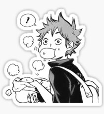 HAIKYUU: Hinata Eating Senpai's Pork Buns Sticker