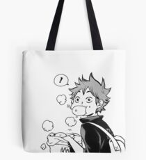 Bolsa de tela HAIKYUU: Hinata comiendo bollos de cerdo de Senpai