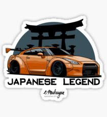 GTR. Japanese Legend (orange) Sticker