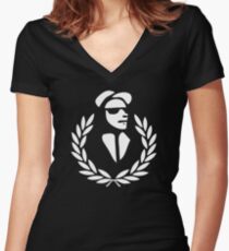RUDEBOY SKA Women's Fitted V-Neck T-Shirt