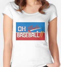 Oh! Das ist ein Baseball !! JJBA Jojos Bizarres Abenteuer Tailliertes Rundhals-Shirt