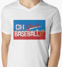Oh! Das ist ein Baseball !! JJBA Jojos Bizarres Abenteuer T-Shirt mit V-Ausschnitt