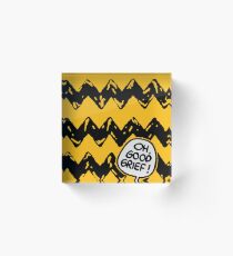 CHARLIE CHEVRON Acrylic Block