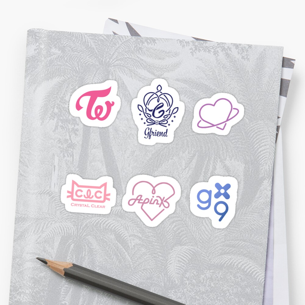 kpop girl group sticker set sticker by brightcove redbubble